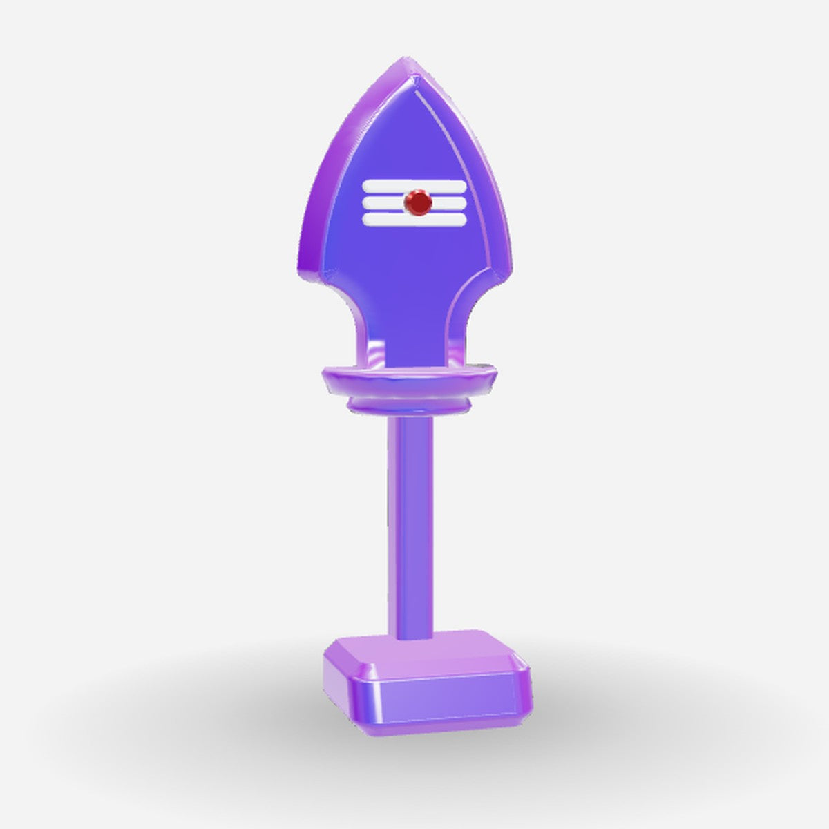 Build Your Own Vel: transparent blue-purple body with glow Tripundra