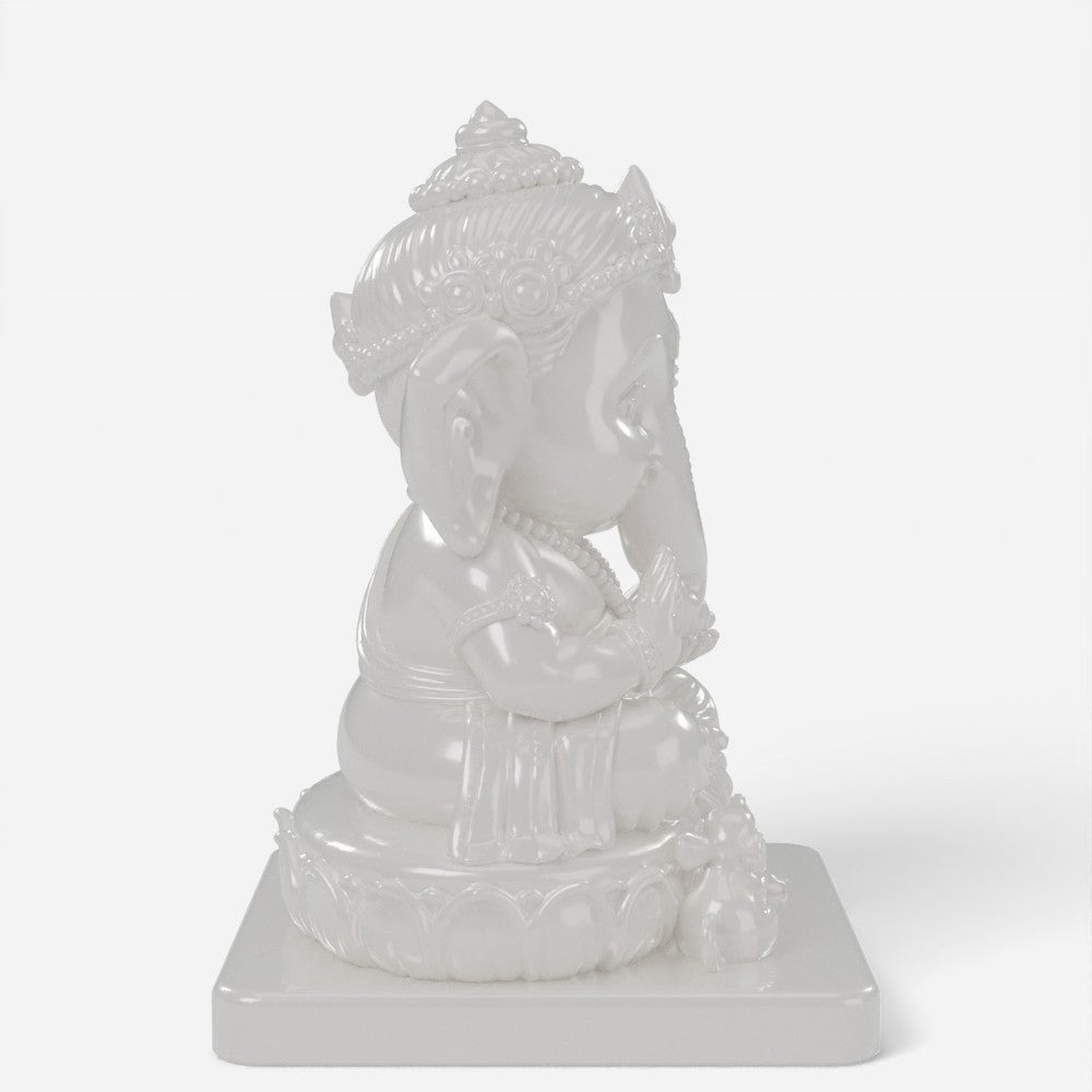 Ganesha figure, side view
