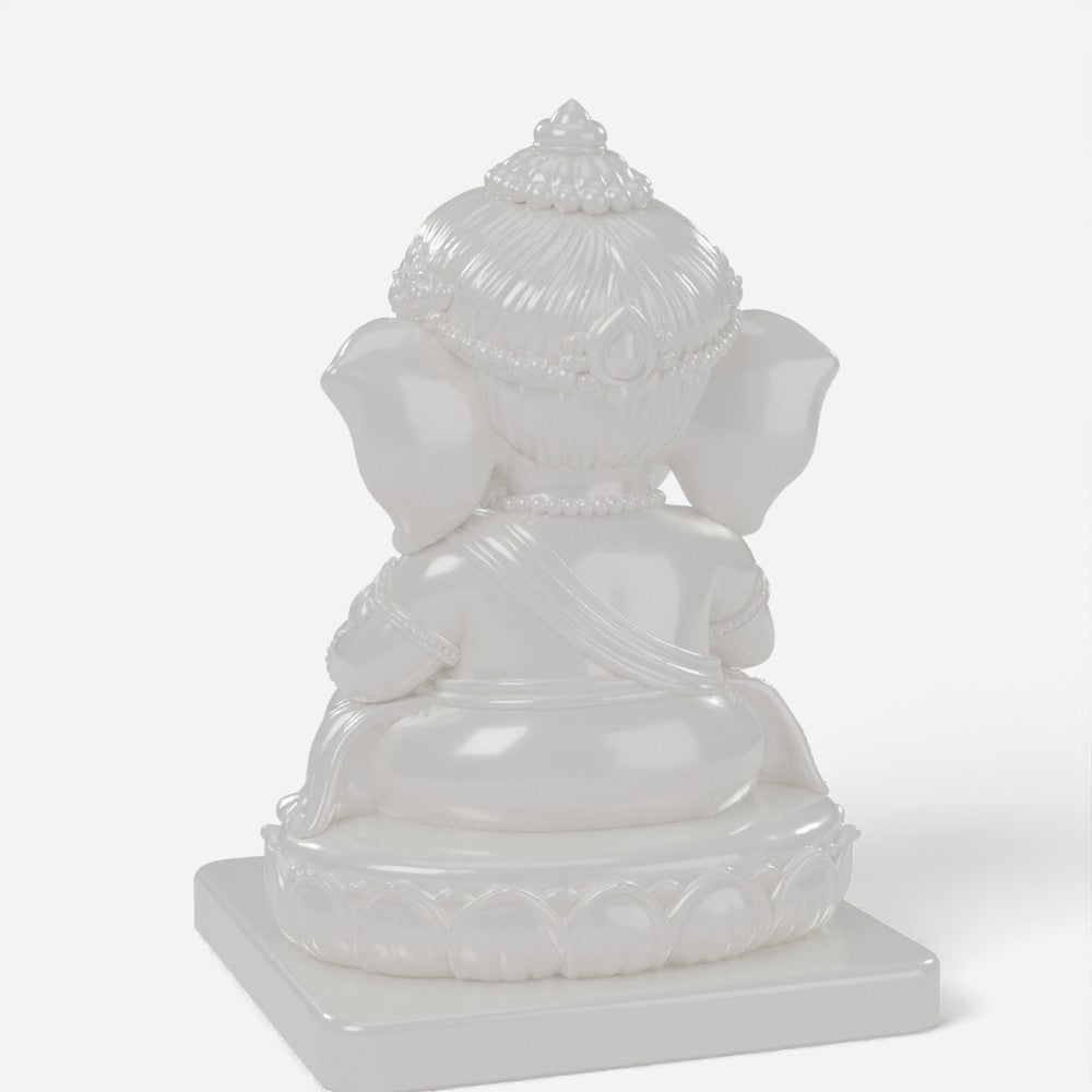 Ganesha figure, back view