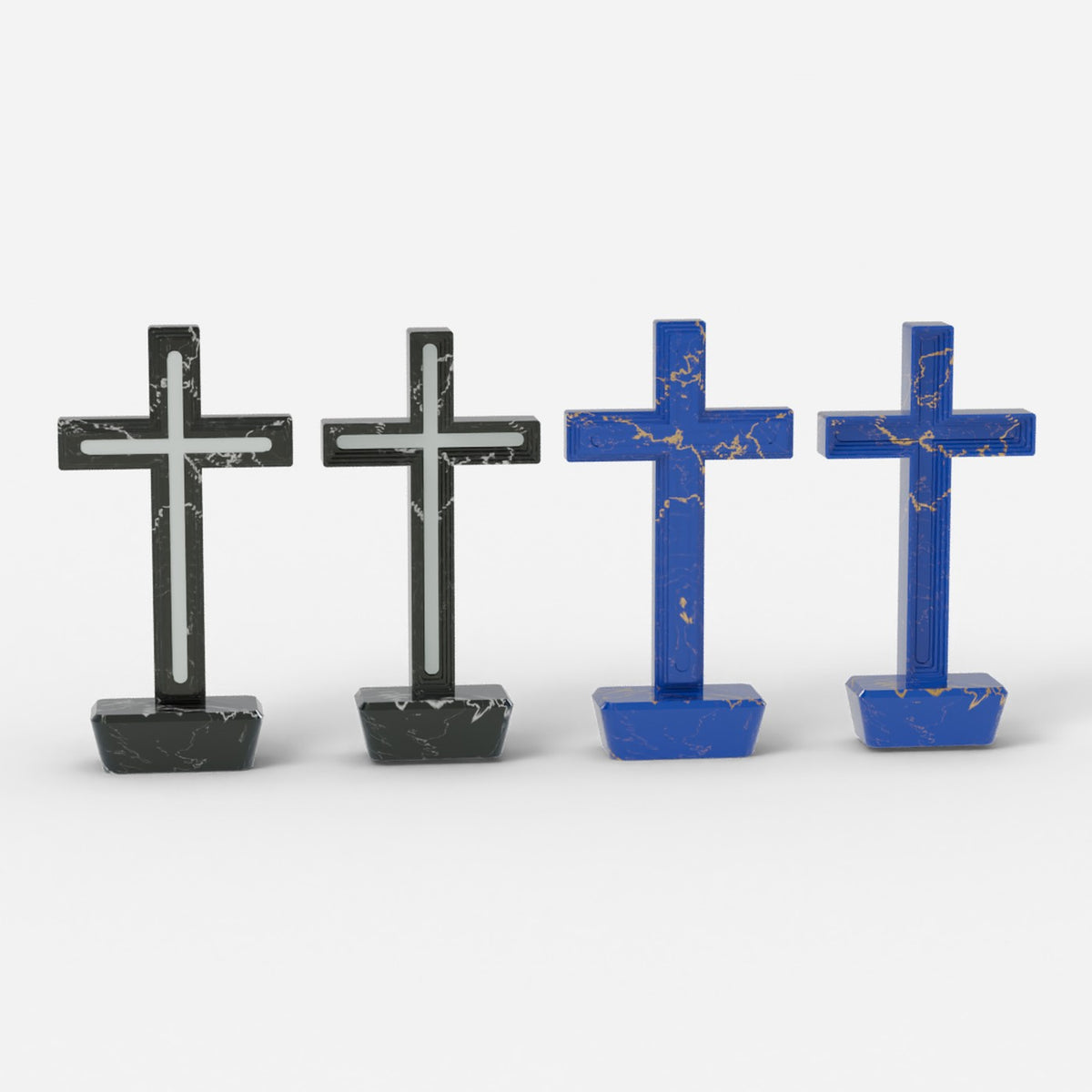 All four Infinity Cross versions side by side